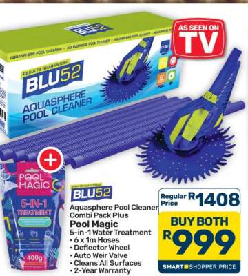Aquasphere Pool Cleaner Combi Pack Plus Pool Magic
