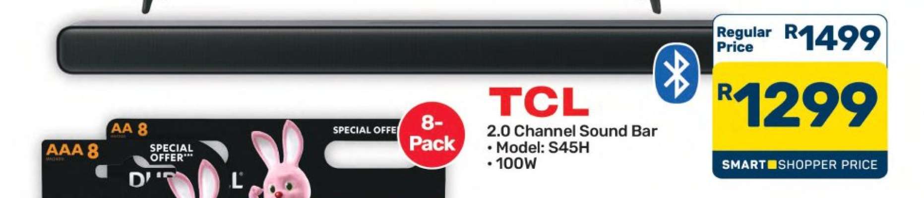 TCL 2.0 Channel Sound Bar