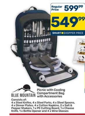 Picnic with Cooling Compartment Bag with Accessories