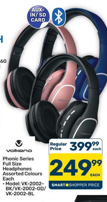 Volkano Phonic Series Full Size Headphones