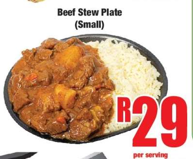 Beef Stew Plate (Small)