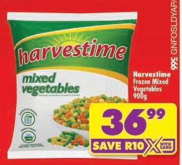 HARVESTIME FROZEN MIXED VEGETABLES 900g