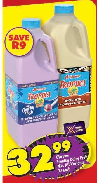 CLOVER TROPIKA DAIRY FRUIT MIX all variants