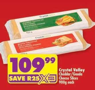Crystal Valley Cheddar/Gouda Cheese Slices