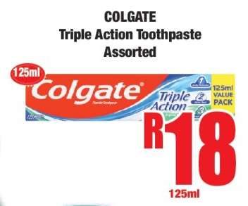 COLGATE Triple Action Toothpaste Assorted