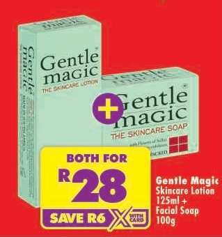 Gentle Magic Skincare Lotion 125ml + Facial Soap 100g
