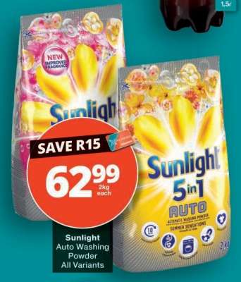 Sunlight Auto Washing Powder All Variants