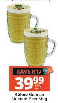 Kühne German Mustard Beer Mug