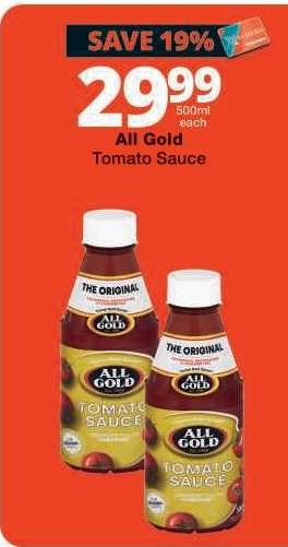 ALL GOLD Tomato Sauce
