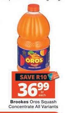 Brookes Oros Squash Concentrate