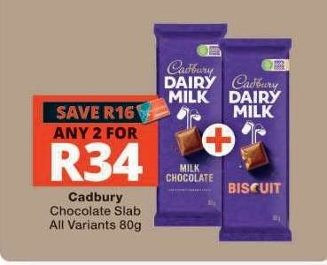 CADBURY CHOCOLATE SLAB