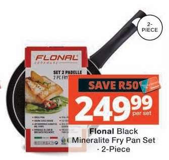 Flonal Black Mineralite Fry Pan Set