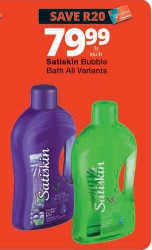 Satiskin Bubble Bath All Variants