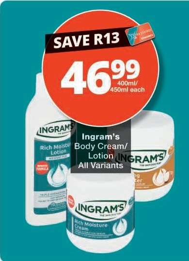 Ingram's Body Cream/Lotion