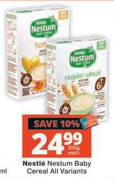 NESTLÉ NESTUM BABY CEREAL all variants