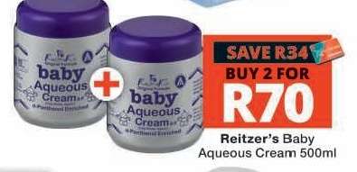 Reitzer's Baby Aqueous Cream 500ml