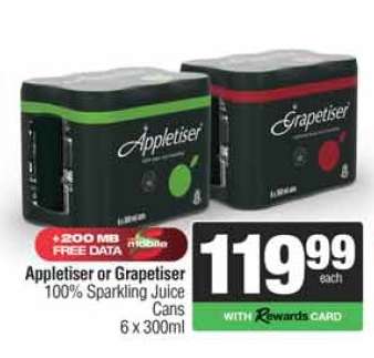 Appletiser or Grapetiser