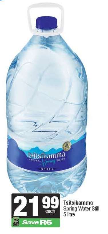 Tsitsikamma Spring Water Still 5 litre