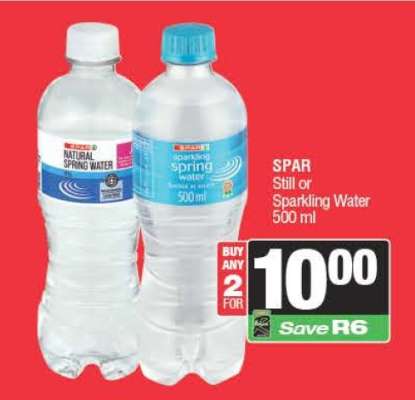 SPAR Still or Sparkling Water