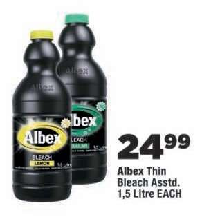 Albex Thin Bleach Asstd.