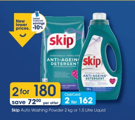 Skip Auto Washing Powder 2 kg or 1.5 Litre Liquid