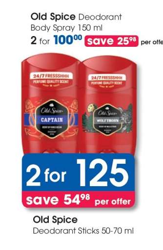 Old Spice Deodorant Sticks 50–70 ml