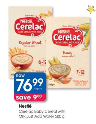 Nestlé Cerelac Baby Cereal with Milk Just Add Water 500 g