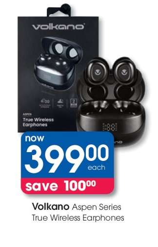 Volkano Aspen Series True Wireless Earphones