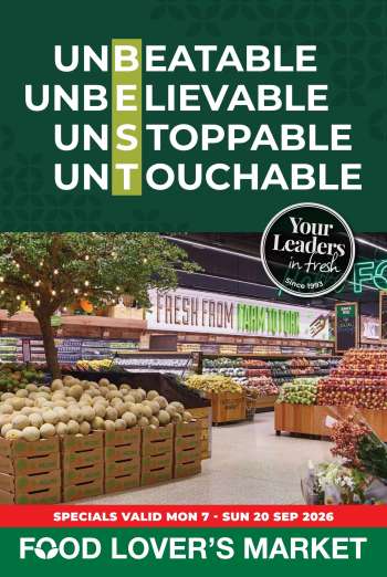 Food Lover's Market catalogue  - 07/09/2026 - 20/09/2026.
