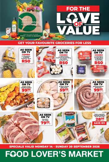 Food Lover's Market catalogue  - 14/09/2026 - 20/09/2026.