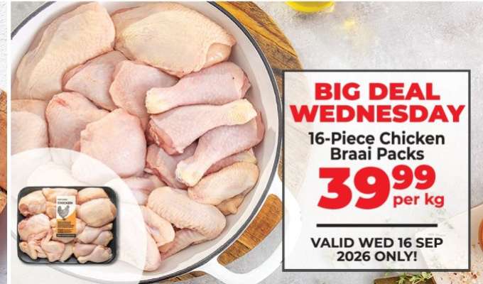 16 Piece Chicken Braai Packs