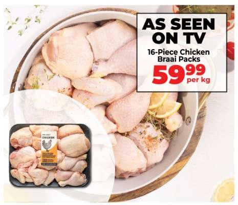 16 Piece Chicken Braai Packs