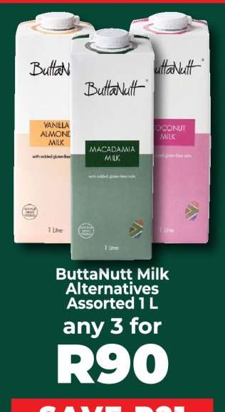 ButtaNutt Milk Alternatives Assorted 1 L
