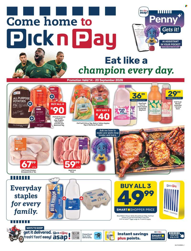 Pick n Pay catalogue  - 14/09/2026 - 20/09/2026.