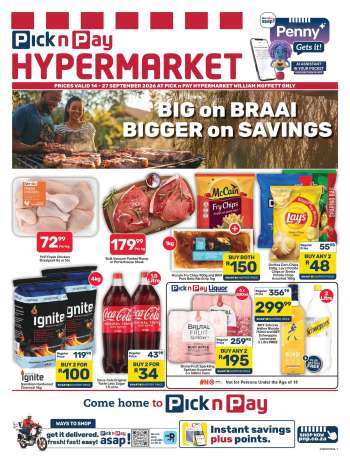 Pick n Pay Hypermarket catalogue  - 14/09/2026 - 27/09/2026.