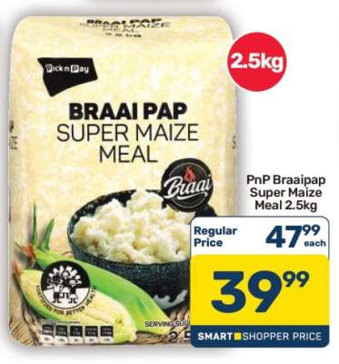 PnP Braaipap Super Maize Meal 2.5kg