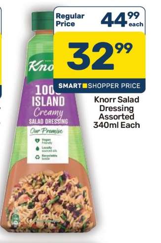 Knorr Salad Dressing Assorted 340ml