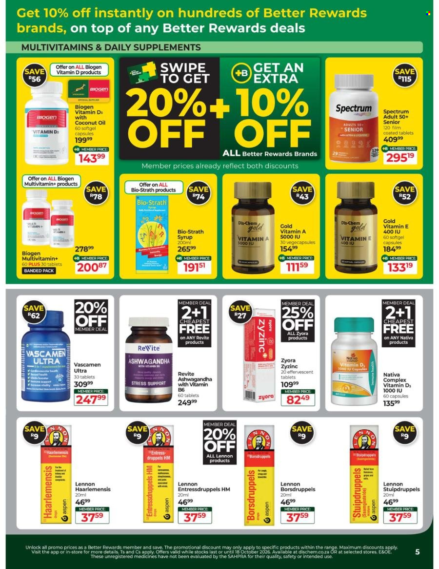 Dis-Chem specials - 15/09/2026 - 18/10/2026. Page 5