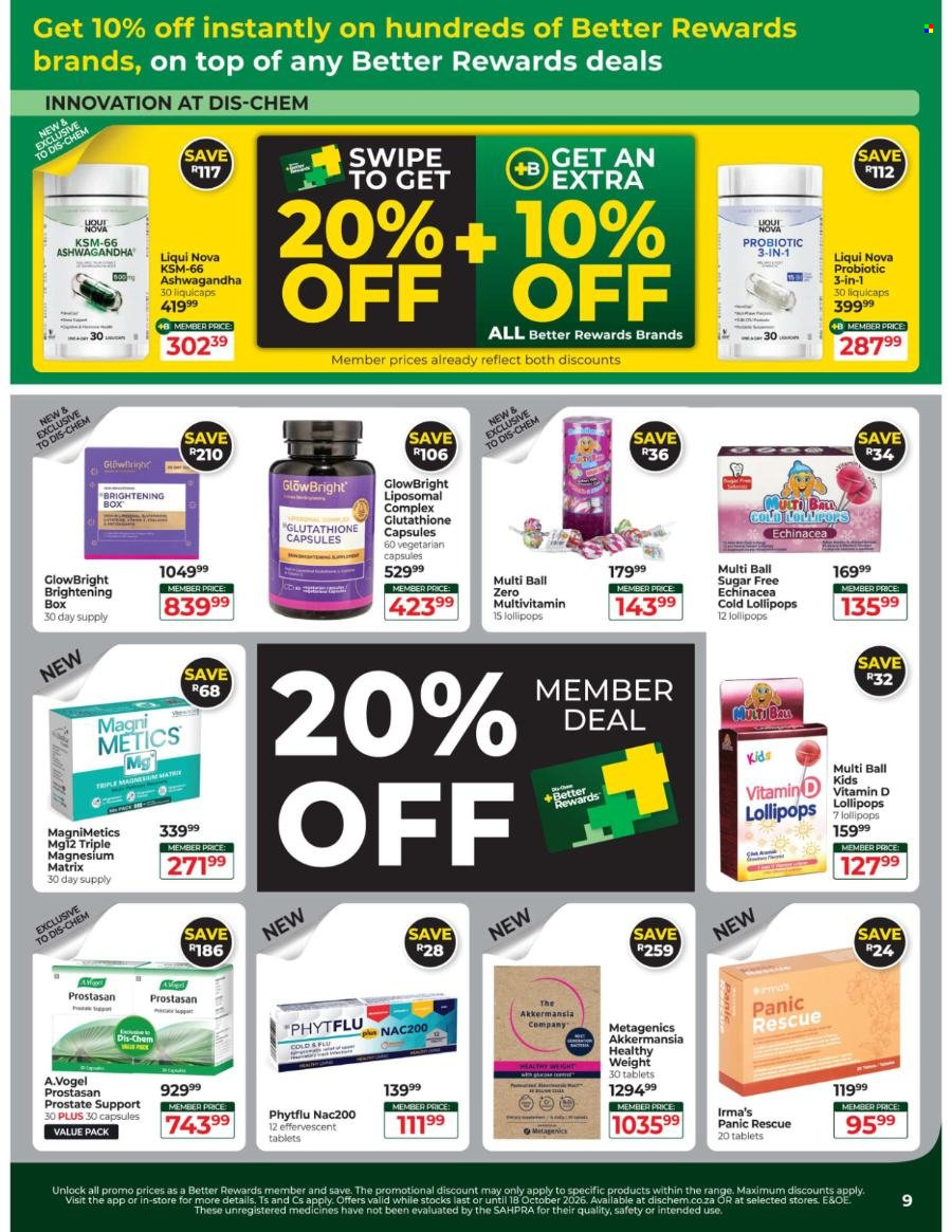 Dis-Chem specials - 15/09/2026 - 18/10/2026. Page 9