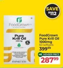 FoodGrown Pure Krill Oil 1000mg