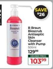B Braun Bioscrub Antiseptic Skin Cleanser with Pump