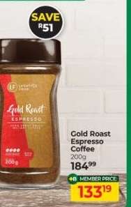 Gold Roast Espresso Coffee