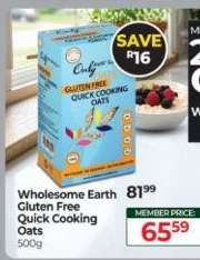 Wholesome Earth Gluten Free Quick Cooking Oats