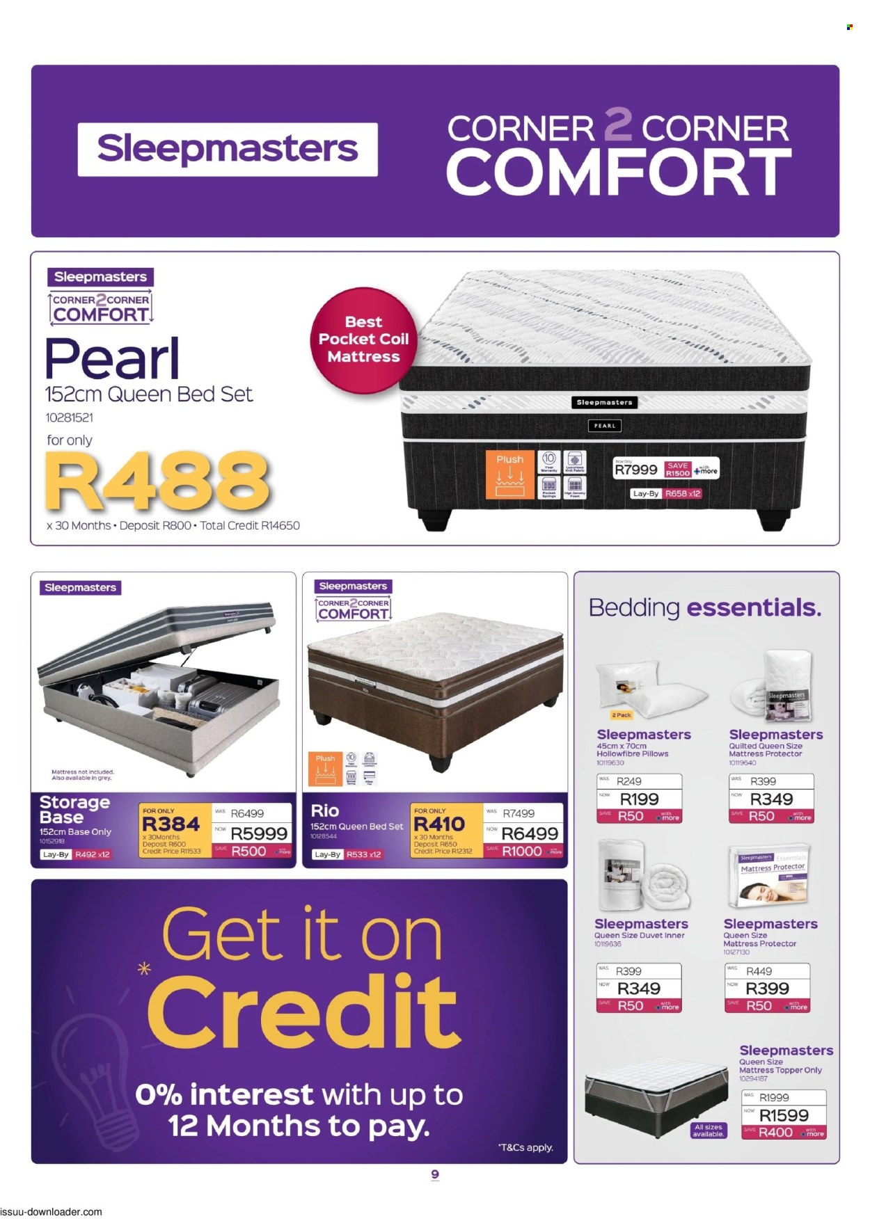Sleepmasters specials - 17/09/2026 - 14/10/2026. Page 9