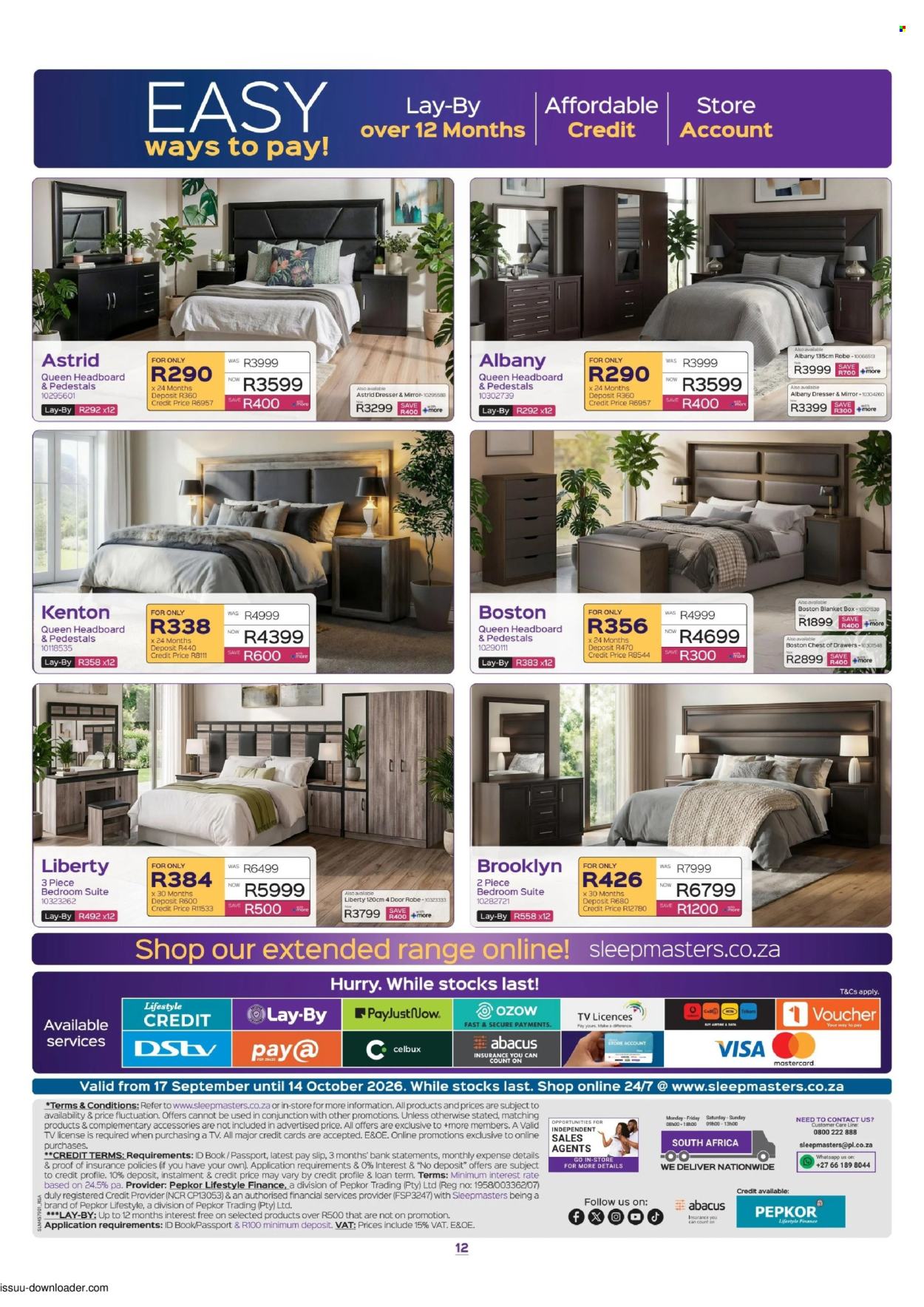 Sleepmasters specials - 17/09/2026 - 14/10/2026. Page 12