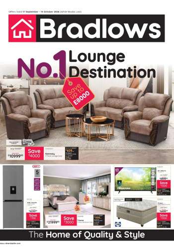 Bradlows catalogue  - 17/09/2026 - 14/10/2026.