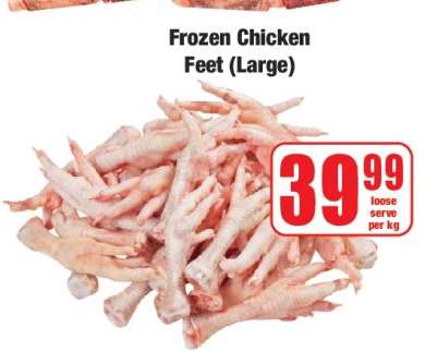 Frozen Chicken Feet (Large)