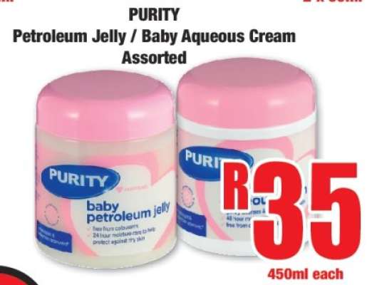 PURITY Petroleum Jelly / Baby Aqueous Cream Assorted