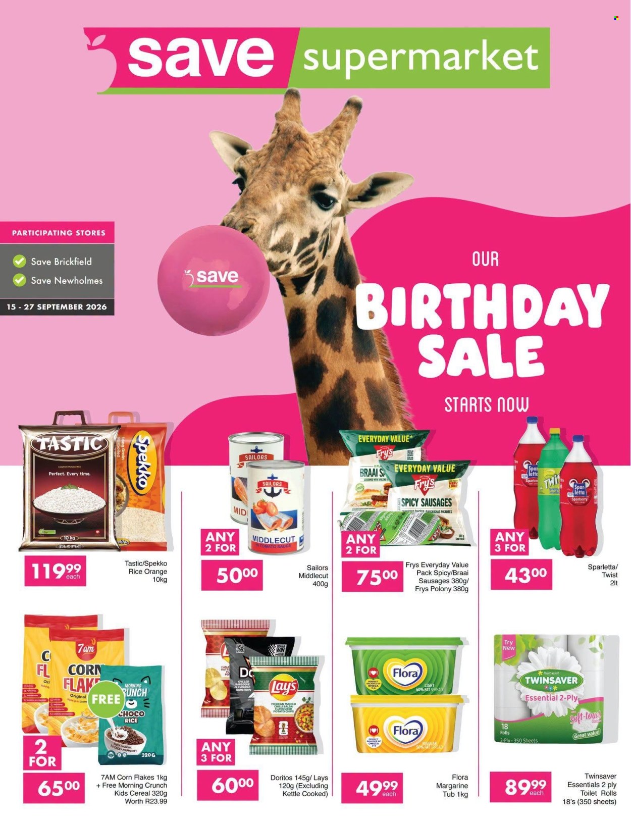 Save supermarket specials - 15/09/2026 - 27/09/2026. Page 1
