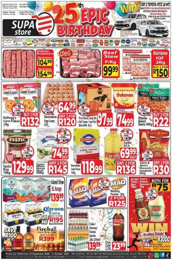 Supa Store catalogue  - 15/09/2026 - 11/10/2026.